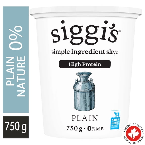 siggi’s Yogourt skyr Nature, teneur élevée en protéines, 0 %