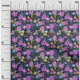 thumbnail image 2 of oneOone Polyester Spandex Fuschia Pink Fabric Asian Floral Dress Material Fabric Print Fabric By The Yard 56 Inch Wide, 2 of 4