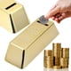 thumbnail image 1 of Caja Dinero Ahorro Plástico Con Barra Oro para Adornos Escritorio (L), 1 of 9