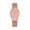 CD111_Pink, variant on Womens Watches with Solid Mesh Strap and Round Dial for Casual Work Travel Red