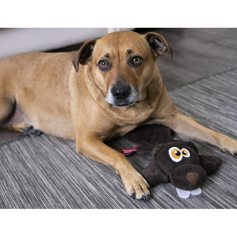 HEAR DOGGY!® Flattie Elephant with Chew Guard Technology™ and Silent Squeak  Technology™ Plush Dog Toy 
