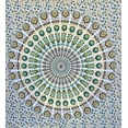 thumbnail image 3 of Tapiz mandala de pavo real indio de Bless International hecho a mano, 215 x 230 cm, 3 of 7