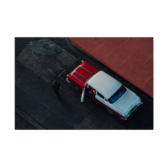 Trademark Fine Art Nasser Al Nasser RED Canvas Wall Art