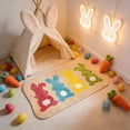 thumbnail image 4 of Wzzjkit Easter Decorations Easter Bunny Shaped Floor Mat Super Soft Cozy Mat for Bedroom Porch Hallway Dorm Easter Home Decoration, 4 of 9