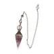 thumbnail image 3 of Péndulo de cristal, collar con péndulos de piedras naturales para el equilibrio de Violeta, 3 of 6