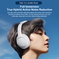 thumbnail image 4 of thinkplus Auriculares, auriculares de ruido estéreo con auriculares portátiles de sonido estéreo con ruido de oído por cable portátil sobre oído ruido de oficina ruido de oficina oído Bt portátil, 4 of 8