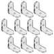 thumbnail image 1 of ColoMX 10pcs soportes de esquina de vidrio transparente para cajas de visual, 1 of 8