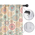 thumbnail image 4 of Blackout Kids Curtains,Multicolor Ethnic Floral Pattern Childrens Insulated Curtains Set Of 2,Bedroom Essentials,Toddler Room Decor 52x63in(132x160cm), 4 of 5