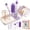 Purple, variant on lalalark 7-in-1 Foldable Baby Bottle Brush Set – BPA Free Silicone Travel Cleaning Kit with Storage Case, Compact for Home & Portable Use, Green