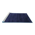 thumbnail image 2 of Ahgly Company Machine Washable Indoor Rectangle Abstract Blue Contemporary Area Rugs, 5' x 7', 2 of 4