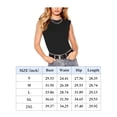 thumbnail image 6 of REORIA Sleeveless Bodysuit for Women Crew Neck Casual Tank Tops with Pads Shoulder, 6 of 9