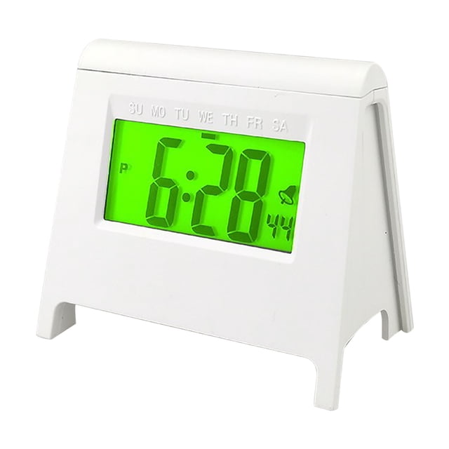 Réveil pour Chambre Mini Réveil Lcd pour Étudiant, Nouvelle Horloge Électronique, Horloge de Bureau Intelligente Multifonctionnelle Lumineuse avec Calendrier Réveil Numérique