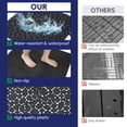 thumbnail image 6 of Black Interlocking Plastic Deck Tiles Pebble Stone Pattern Waterproof All Weather Anti Slip 440 LBS Weight Capacity for Bathroom Shower Balcony Porch Pack of 60, 6 of 19