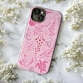 thumbnail image 6 of Pink Ocean Life Phone Case, Cute Sea Animal Shark Turtle Manta Ray Seashell Coral Aesthetic Protective Cover for iPhone 16 15 14 13 12 11 Pro Max Plus Mini, 6 of 6