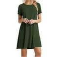 thumbnail image 1 of Robe Décontractée pour Femmes Robes Courtes SleeveDating Plagerobe Décontractée pour Femmes Vêtements L Vert, 1 of 5