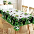 thumbnail image 1 of St Patricks Day Rectangle Tablecloth 60 x 84 Inch, Lucky Shamrock Clover Decorative Table Cloth Dining Table Cover, Spring Irish Ladybug Dinner Party Picnic Decoration, 1 of 6