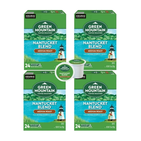 Green Mountain Nantucket Blend Coffee K Cup Pods, 96 K Cups Total