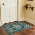 thumbnail image 5 of TWINNIS Boho Area Rug Soft Indoor Living Room Carpet,Green Bohemian Rug for Bedroom,2'x3'Non-Slip Washable Decorative Rug, 5 of 7