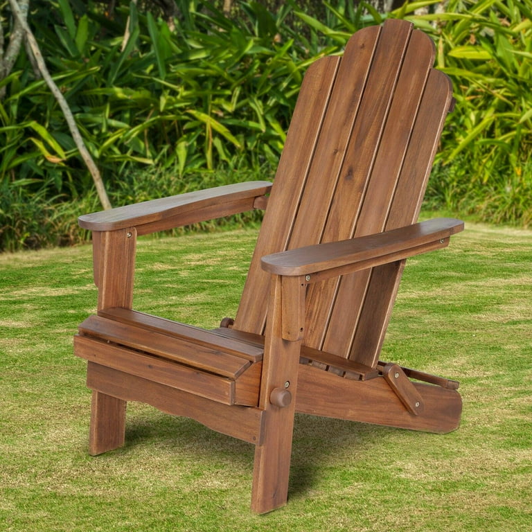 Walker Edison Acacia Adirondack Chair Walmart