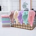 thumbnail image 5 of Toalla de fibra superfina suave para niños, toalla de mano para niños de color sólido para el hogar, bufanda cuadrada pequeña, toalla pequeña de terciopelo coral de alta calidad, 5 of 5