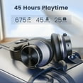 thumbnail image 4 of Oneodio A10 Bluetooth Active Noise Cancelling Wireless Headphones with Microphone | Hi-Res Audio Deep Bass over Ear Headset-Black, 4 of 8