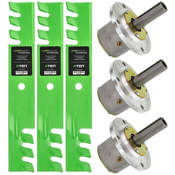 8TEN Spindle Toothed Blade Kit for John Deere 48 Commercial Walk Behind MK1014625