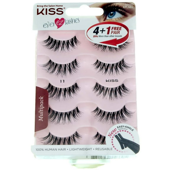2 Pack - KISS Ever EZ Eyelashes Kit [11] 5 ea