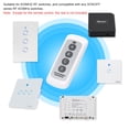 thumbnail image 3 of Tignapoo Télécommande Sans Fil 433MHz avec Gros Boutons pour Portes et Fenêtres Électriques, Compatible avec Série SONOFF, Modèle YK-RC4-433MHz, Design à 4 Boutons, Espace Ouvert de 30-50m, 3 of 6