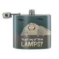 thumbnail image 2 of Moth Lamp Meme Stainless Steel 5oz Hip Drink Kidney Flask, 2 of 3