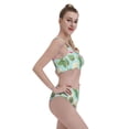 thumbnail image 6 of High Waisted Bikini Sets For Women, Green Cactus Succulents Swimsuits Tummy Control, Two Pieces Bathing Suit, 6 of 8