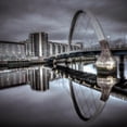 thumbnail image 4 of Assaf Frank 12x12 Black Modern Wood Framed Wall Art Titled - Clyde Arc bridge over river-Glasgow, 4 of 6