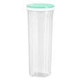 thumbnail image 2 of CuiLiyq Tall Clear Spaghetti Pasta Container Storage With Lid, Multi Purpose Kitchen Pantry Organization and Food Storage for Noodles Beans Straws, Airtight Leakproof Spaghetti Keeper (Green), 2 of 9