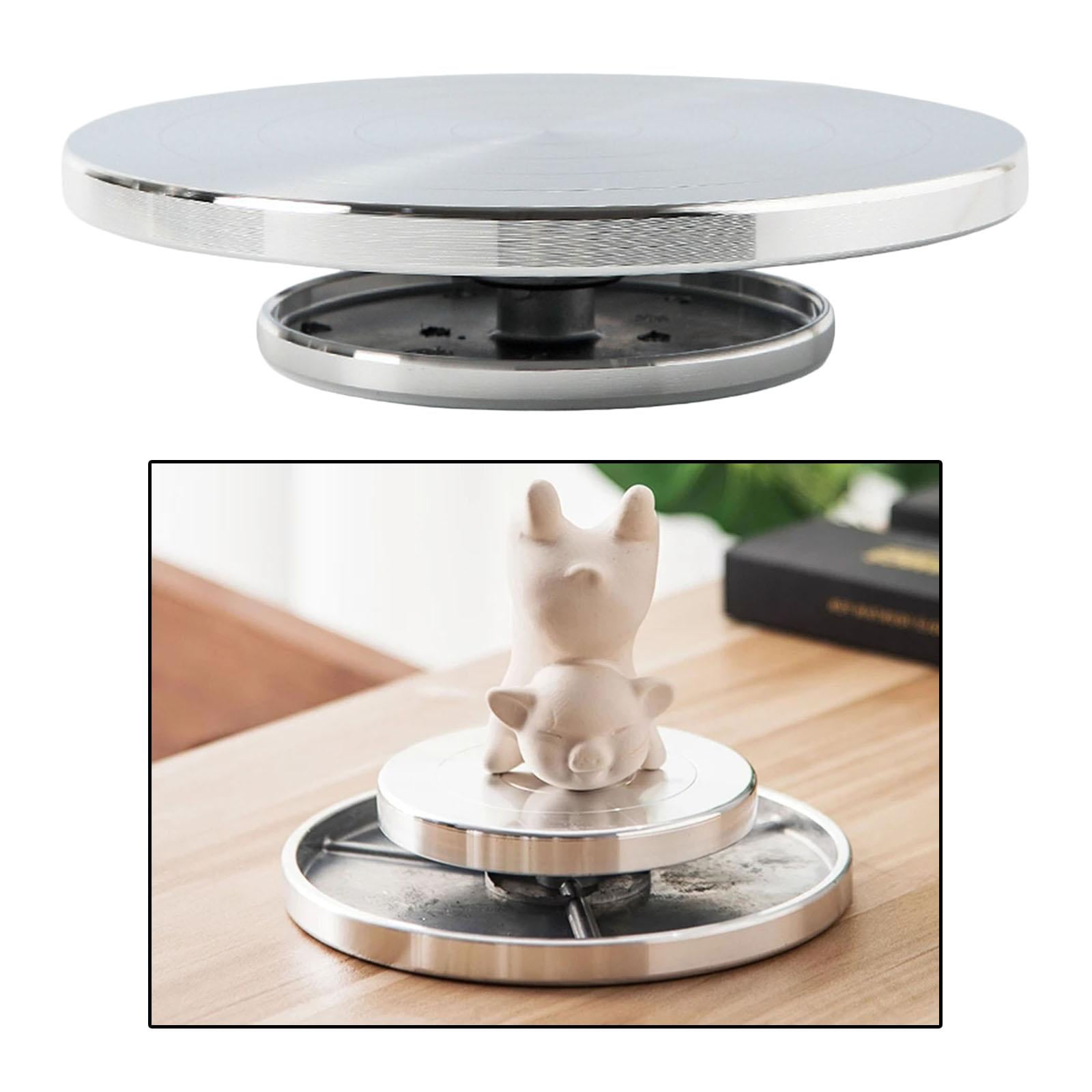 Pottery Sculpting Wheel Pottery Turntable Reusable Manual Lightweight Stand  Rotate Turntable Cake Turntable for Crafting Clay 15cm 