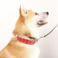 thumbnail image 4 of Dog Collar with Rivets Adjustable Buckle PU Leather Chic Collars for Medium Large Dogs, 4 of 8
