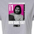 thumbnail image 3 of The Office - Kelly How Dare You - Juniors Cropped Cotton Blend T-Shirt, 3 of 5