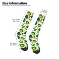 thumbnail image 2 of Naloa Green Avocado Thigh High Socks Extra Long Stretchy Sock Women Over Knee High Opaque Stocking Daily Wear, 2 of 6