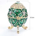 thumbnail image 2 of A Exquisite Toy Enamel Storage Egg Decorative Organizer Box Functional Compartment Miniature Treasure Case Jewelry Trinket Keeper Collectible Art Piece Gift For Kids Home Decor, 2 of 6