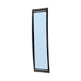 thumbnail image 2 of Car Rearview Mirror Interior Rearview Mirror Universal Curved Mirror Auto Parts, 2 of 6
