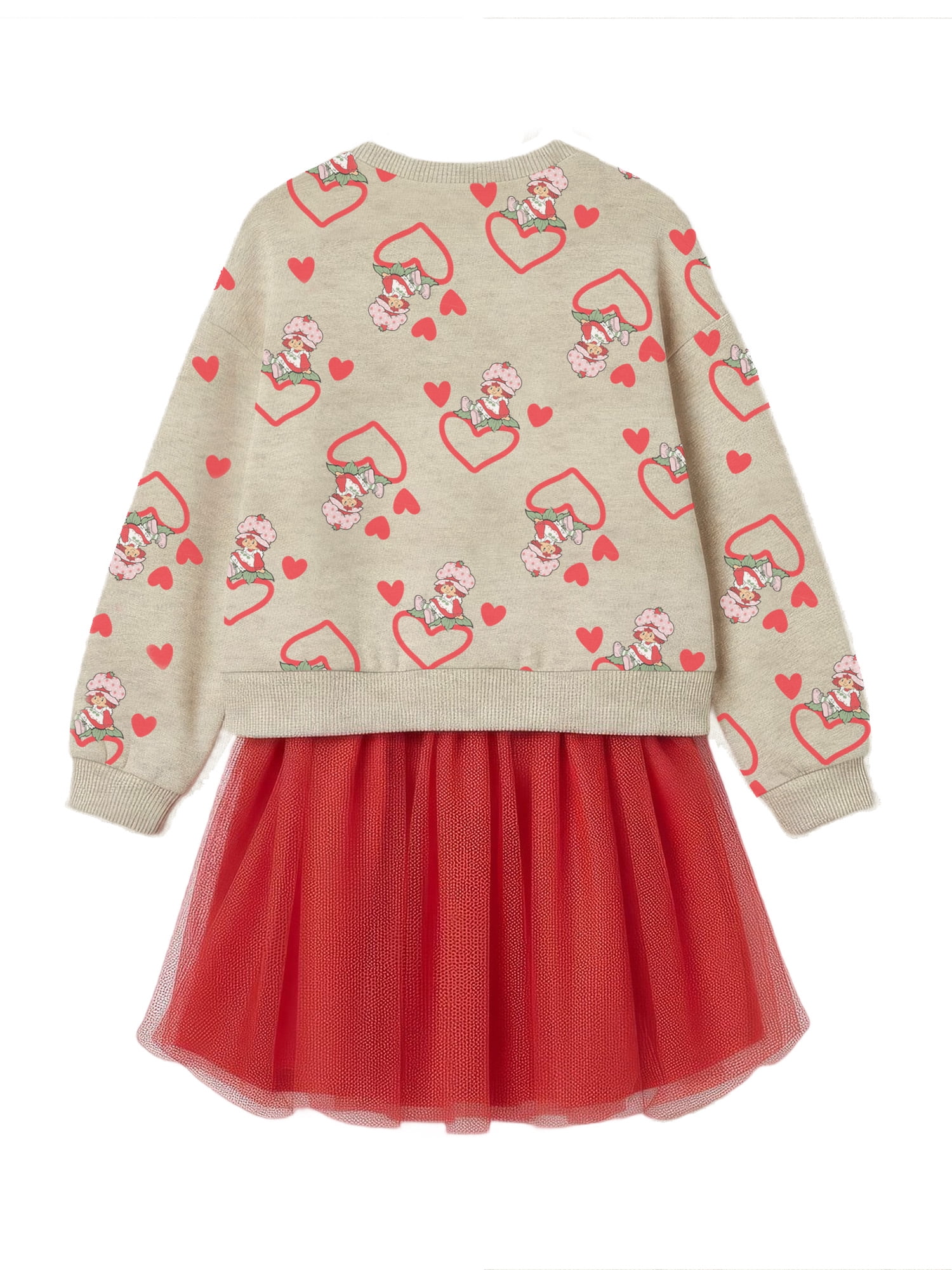 Strawberry Shortcake Girls Sweatshirt Tutu Dress, Sizes 4-12