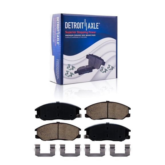 Detroit Axle - Front Ceramic Brake Pads for Hyundai Santa Fe XG300 XG350 Kia Amanti Sedona Sorento