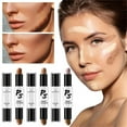 pswtsuh Face Highlighters Double Head Highlight Stick Cosmetics 3D Face