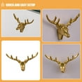 thumbnail image 3 of COSMOBETTY Elegant Design Deer Head Cabinet Knobs Golden 1Pcs 3.1X2.0X1.1In, 3 of 8