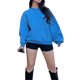 thumbnail image 1 of Txlixc Pullover casual de primavera y otoño para mujeres sudadera suelta de manga larga sólida y cuello o Txlixc  moda, 1 of 9