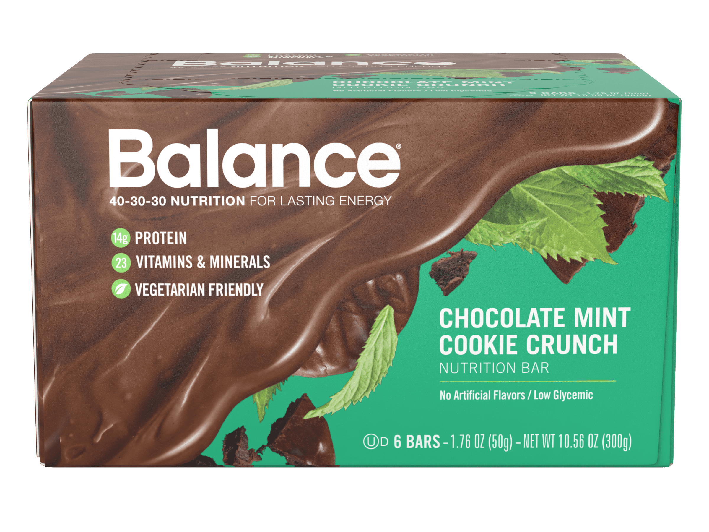 Balance® Bar Chocolate Mint Cookie Crunch, 1.76 ounce bars, 6 count