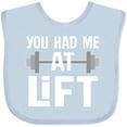 thumbnail image 3 of Inktastic Weightlifting You Had Me at Lift Boys or Girls Baby Bib, 3 of 4