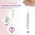 thumbnail image 3 of Clispeed Festival Hanging Decorative Pendants Heart Hanging Sun Catcher Synthetic Crystal 1 Set, 3 of 8
