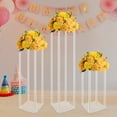 thumbnail image 5 of Acrylic Vase Wedding Centrepieces, 3 Pcs Clear Column Flower Display Stand, Display Stand for Weddings Birthday Party Centerpiece Decorations Table Geometric Centerpiece Stand, 5 of 18