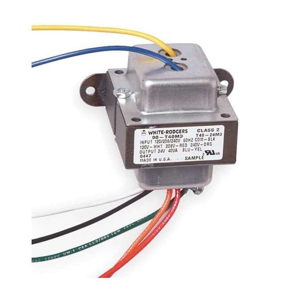 Class 2 Transformer, 40 VA, Not Rated, 24V AC, 120/208/240V AC