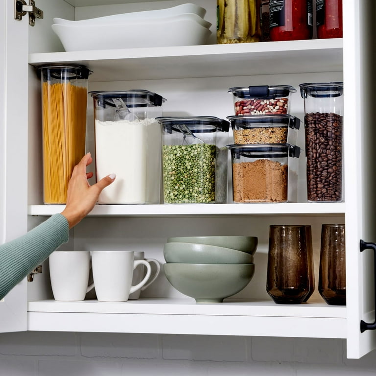 Rubbermaid Brilliance Pantry Piece Set, Clear and Airtight Food