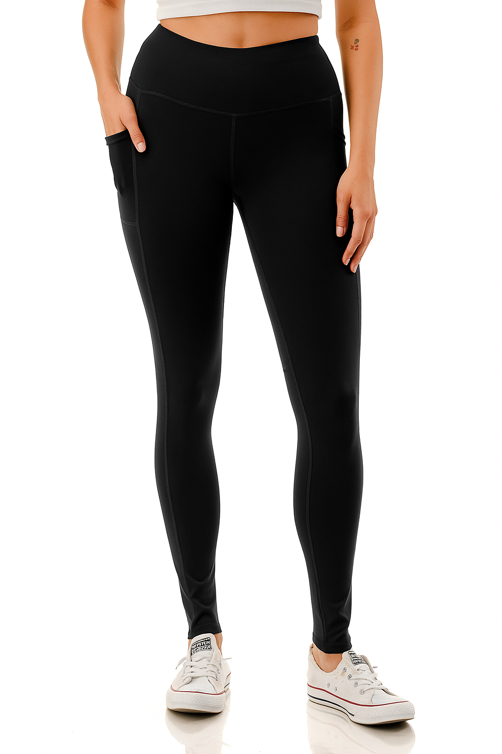 Jvini Women's High Waist Active Leggings With Tech Pockets photo 4